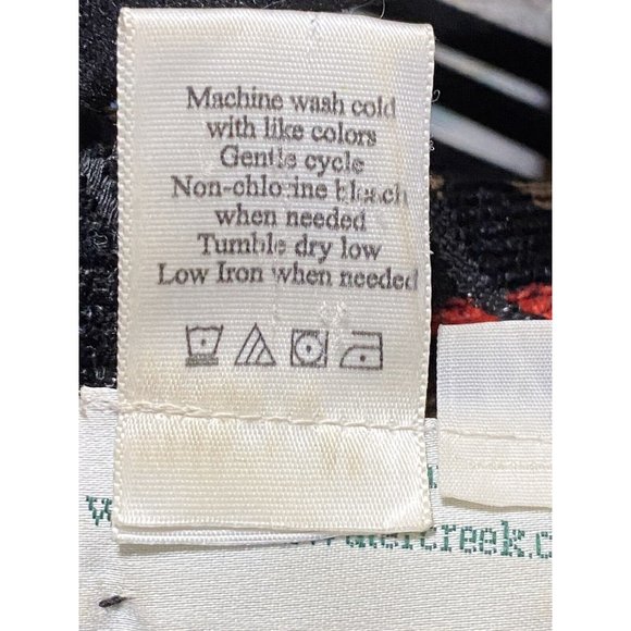 Coldwater Creek Size 1X Reversible Chenille Patchwork/ Black Brocade Jacket - Picture 8 of 9